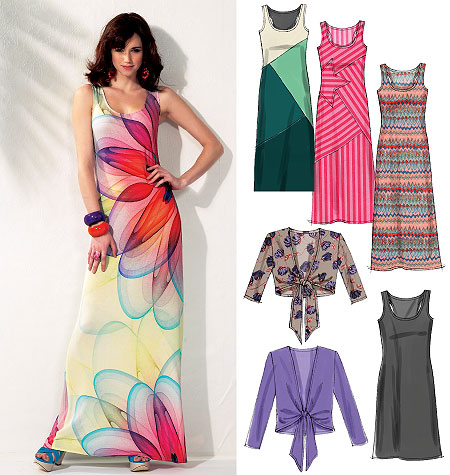 McCall's 6559  Knit Maxi Dress | Susie Homemaker, MD