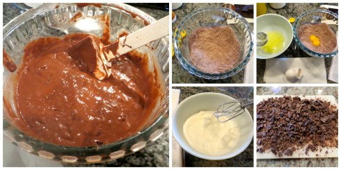 chocolate waffle prep