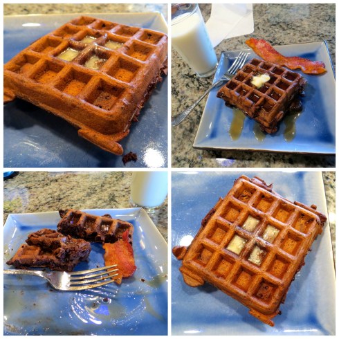 finished choc waffles